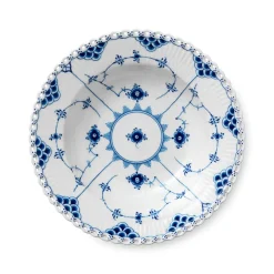 Royal Copenhagen Eksklusive Steldele|Musselmalet Helblonde*Musselmalet Helblonde dyb tallerken, 23 cm
