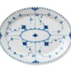 Royal Copenhagen Eksklusive Steldele|Musselmalet Helblonde*Musselmalet Helblonde fad, 36 cm