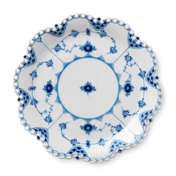 Royal Copenhagen Eksklusive Steldele|Musselmalet Helblonde*Musselmalet Helblonde fad, 25 cm