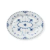 Royal Copenhagen Eksklusive Steldele|Musselmalet Helblonde*Musselmalet Helblonde fad, 25 cm