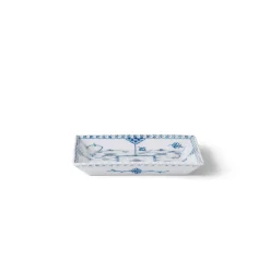Royal Copenhagen Eksklusive Steldele|Musselmalet Helblonde*Musselmalet Helblonde firkantet asiet, 14 cm