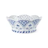 Royal Copenhagen Eksklusive Steldele|Musselmalet Helblonde*Musselmalet Helblonde frugtkurv, 23 cm