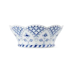 Royal Copenhagen Eksklusive Steldele|Musselmalet Helblonde*Musselmalet Helblonde frugtkurv, 23 cm