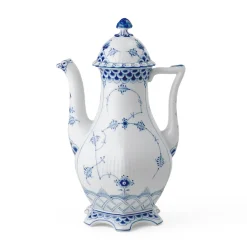 Royal Copenhagen Eksklusive Steldele|Musselmalet Helblonde*Musselmalet Helblonde Kaffekande, 150 cl