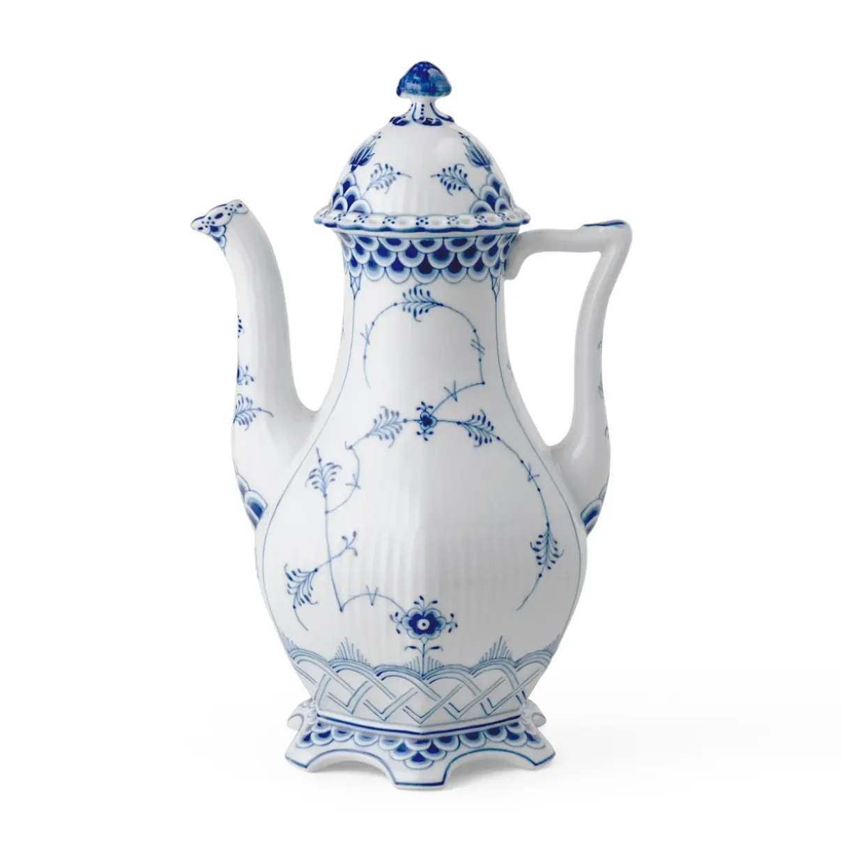 Royal Copenhagen Eksklusive Steldele|Musselmalet Helblonde*Musselmalet Helblonde Kaffekande, 150 cl