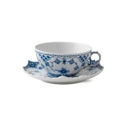 Royal Copenhagen Eksklusive Steldele|Musselmalet Helblonde*Musselmalet Helblonde kop og underkop, 20 cl