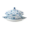 Royal Copenhagen Eksklusive Steldele|Musselmalet Helblonde*Musselmalet Helblonde sauceskål, 40 cl