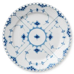 Royal Copenhagen Eksklusive Steldele|Musselmalet Helblonde*Musselmalet Helblonde tallerken, 27 cm
