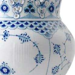Royal Copenhagen Eksklusive Steldele|Musselmalet Helblonde*Musselmalet Helblonde vase, 22 cm