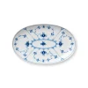 Royal Copenhagen Eksklusive Steldele|Musselmalet Riflet*Musselmalet Riflet asiet, 23,5 cm