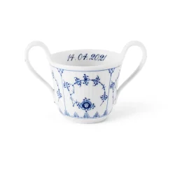 Royal Copenhagen Eksklusive Steldele|Musselmalet Riflet*Musselmalet Riflet babykop, Bespoke, 13 cl Blå