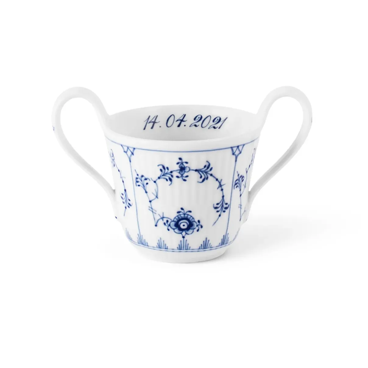 Royal Copenhagen Eksklusive Steldele|Musselmalet Riflet*Musselmalet Riflet babykop, Bespoke, 13 cl Blå