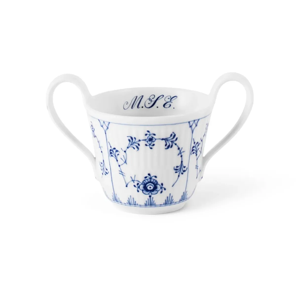 Royal Copenhagen Eksklusive Steldele|Musselmalet Riflet*Musselmalet Riflet babykop, Bespoke, 13 cl Blå