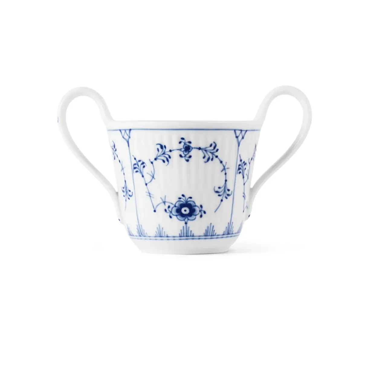 Royal Copenhagen Eksklusive Steldele|Musselmalet Riflet*Musselmalet Riflet babykop, Bespoke, 13 cl Blå
