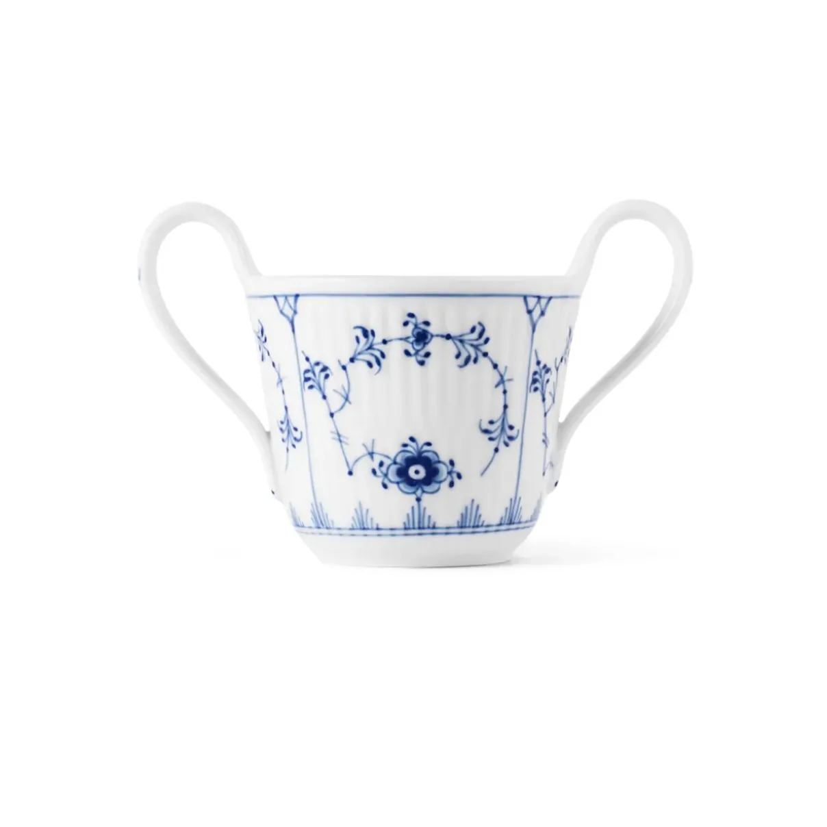 Royal Copenhagen Eksklusive Steldele|Musselmalet Riflet*Musselmalet Riflet babykop, 13 cl