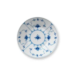 Royal Copenhagen Eksklusive Steldele|Musselmalet Riflet*Musselmalet Riflet dyb tallerken, 17 cm