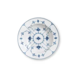 Royal Copenhagen Eksklusive Steldele|Musselmalet Riflet*Musselmalet Riflet dyb tallerken, 17 cm