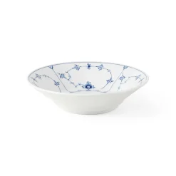 Royal Copenhagen Eksklusive Steldele|Musselmalet Riflet*Musselmalet Riflet dyb tallerken, 21 cm