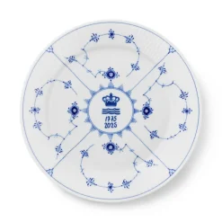 Royal Copenhagen Eksklusive Steldele|Musselmalet Riflet*Musselmalet Riflet jubilæumstallerken, Limited Edition, 27 cm