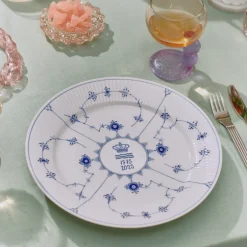 Royal Copenhagen Eksklusive Steldele|Musselmalet Riflet*Musselmalet Riflet jubilæumstallerken, Limited Edition, 27 cm