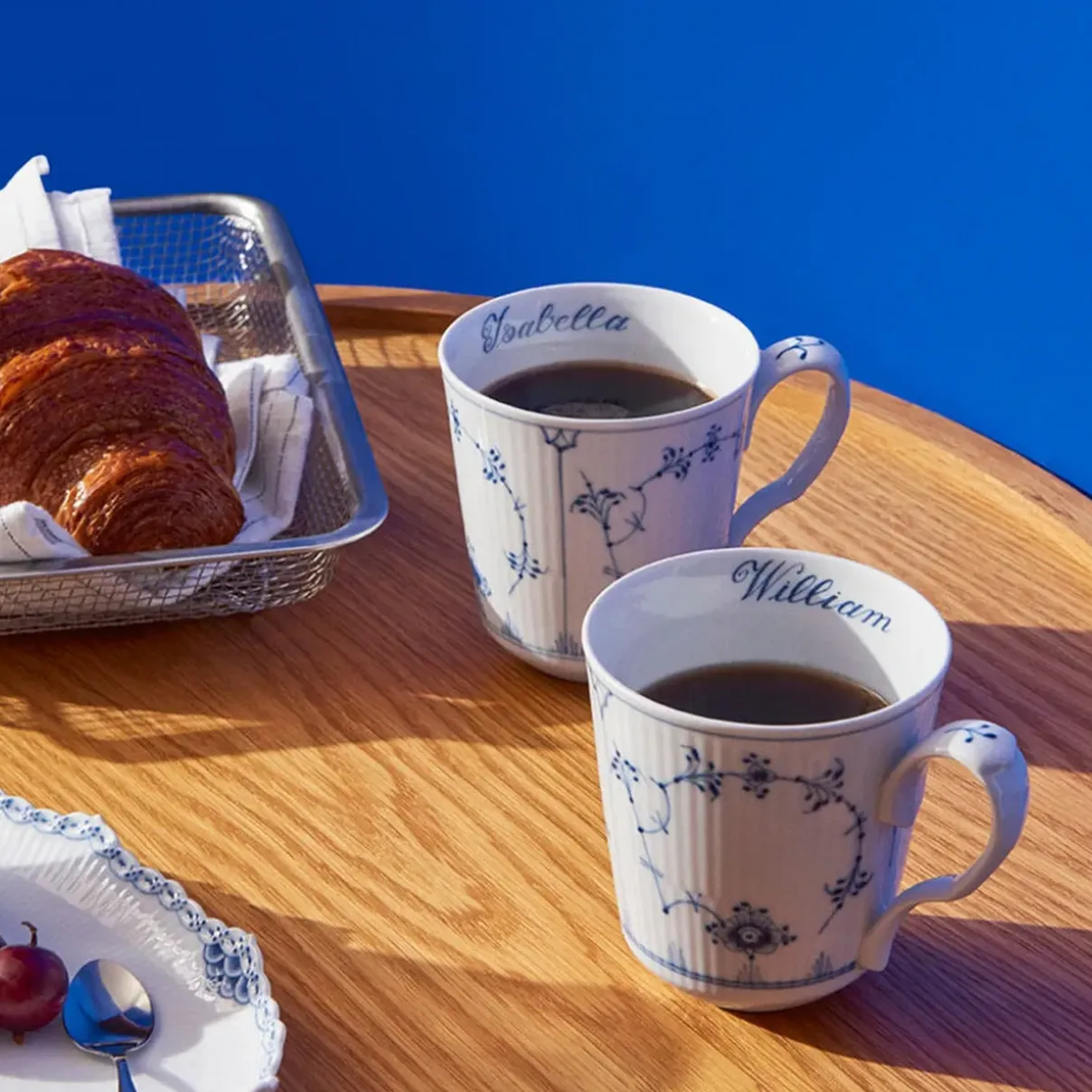 Royal Copenhagen Eksklusive Steldele|Musselmalet Riflet*Musselmalet Riflet kop, , 38 cl, 2 stk. Bespoke