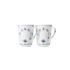 Royal Copenhagen Eksklusive Steldele|Musselmalet Riflet*Musselmalet Riflet kop, 36 cl, 2 stk.