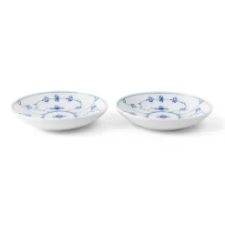 Royal Copenhagen Eksklusive Steldele|Musselmalet Riflet*Musselmalet Riflet lav skål, 15 cm, 2 stk.