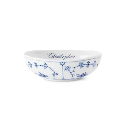 Royal Copenhagen Eksklusive Steldele|Musselmalet Riflet*Musselmalet Riflet oval skål, , 37 cl Bespoke