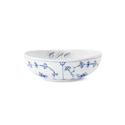 Royal Copenhagen Eksklusive Steldele|Musselmalet Riflet*Musselmalet Riflet oval skål, , 37 cl Bespoke
