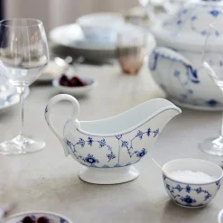 Royal Copenhagen Eksklusive Steldele|Musselmalet Riflet*Musselmalet Riflet saucekande, 37 cl