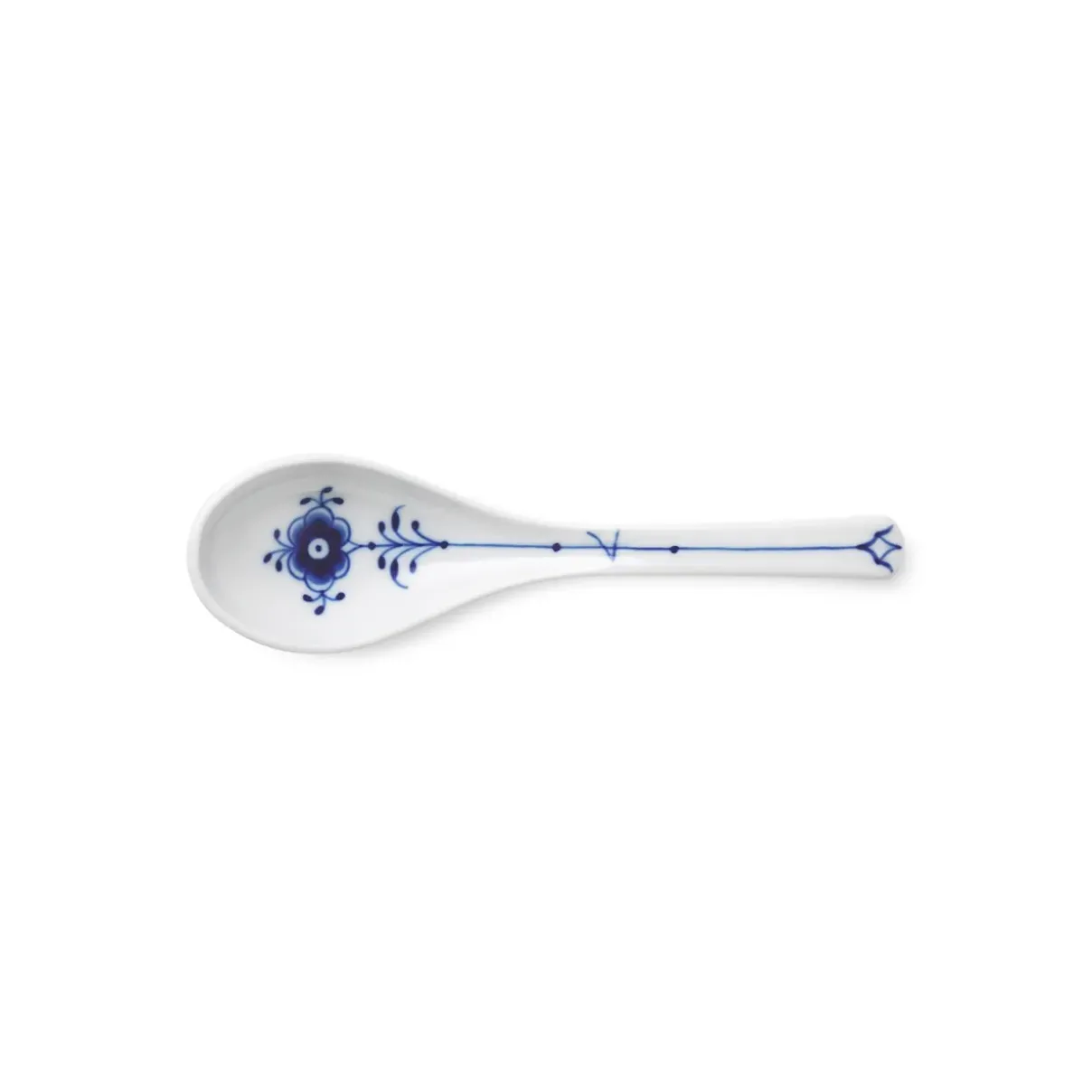 Royal Copenhagen Eksklusive Steldele|Musselmalet Riflet*Musselmalet Riflet ske, 15 cm