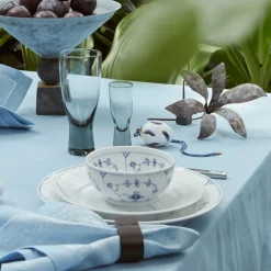 Royal Copenhagen Eksklusive Steldele|Musselmalet Riflet*Musselmalet Riflet skål, 47 cl