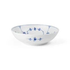 Royal Copenhagen Eksklusive Steldele|Musselmalet Riflet*skål, 110 cl Musselmalet Riflet