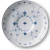 Royal Copenhagen Eksklusive Steldele|Musselmalet Riflet*Musselmalet Riflet skål, 34 cm