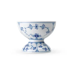Royal Copenhagen Eksklusive Steldele|Musselmalet Riflet*Musselmalet Riflet skål på fod, 19 cl