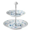 Royal Copenhagen Eksklusive Steldele|Musselmalet Riflet*Musselmalet Riflet étagère, 2 lag