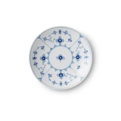 Royal Copenhagen Eksklusive Steldele|Musselmalet Riflet*Musselmalet Riflet tallerken coupe, 15 cm