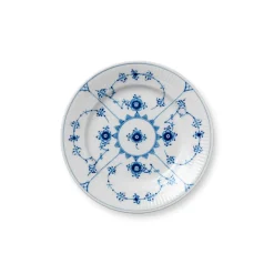 Royal Copenhagen Eksklusive Steldele|Musselmalet Riflet*Musselmalet Riflet tallerken, 17 cm