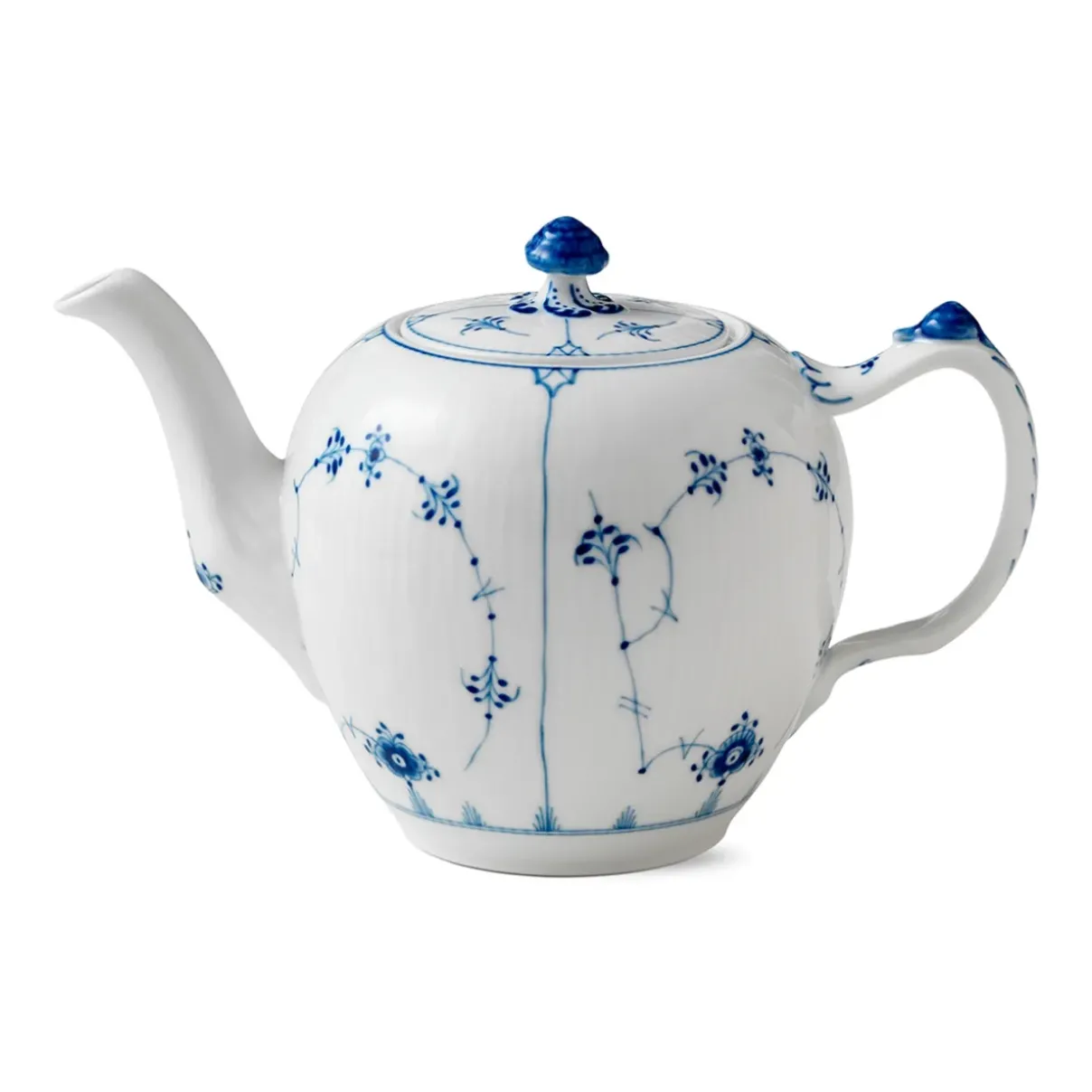 Royal Copenhagen Eksklusive Steldele|Musselmalet Riflet*Musselmalet Riflet tekande, 100 cl