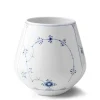 Royal Copenhagen Eksklusive Steldele|Musselmalet Riflet*Musselmalet Riflet vase, 20,5 cm