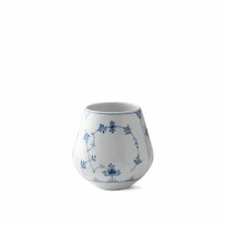 Royal Copenhagen Eksklusive Steldele|Musselmalet Riflet*Musselmalet Riflet vase, 12 cm
