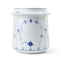 Royal Copenhagen Eksklusive Steldele|Musselmalet Riflet*Musselmalet Riflet vinkøler, 21,5 cm