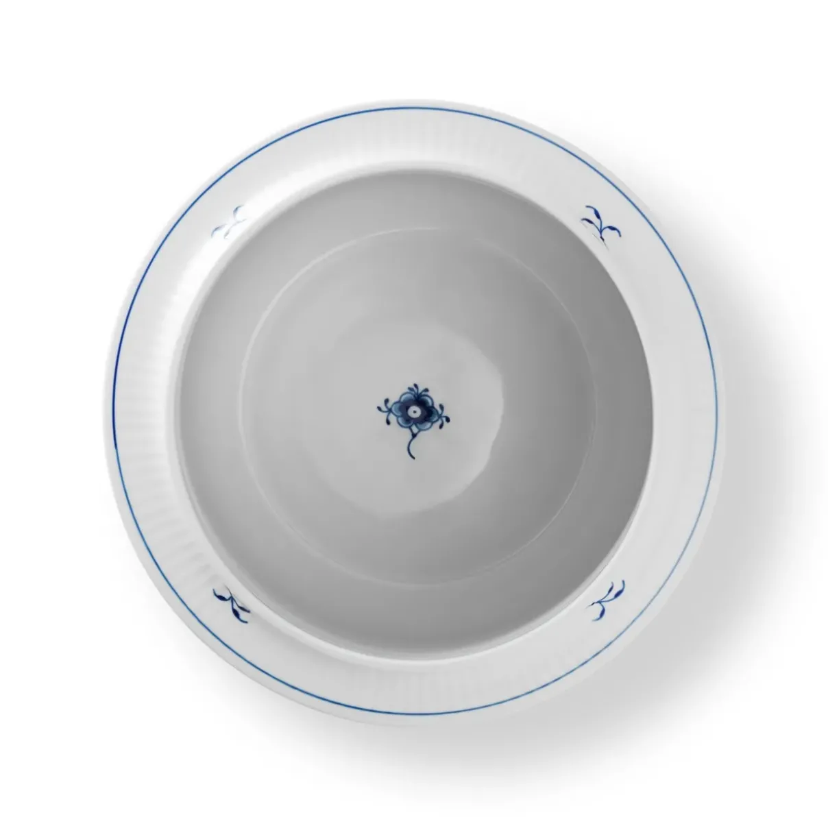 Royal Copenhagen Eksklusive Steldele|Musselmalet Riflet*Musselmalet Riflet vinkøler, 21,5 cm