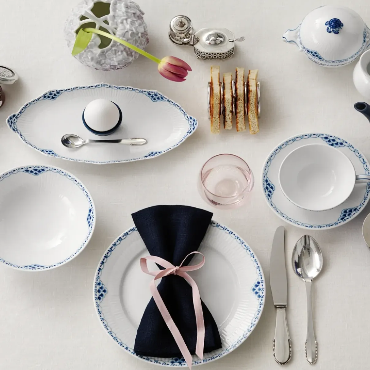Royal Copenhagen Prinsesse|Kander*Prinsesse flødekande, 17 cl