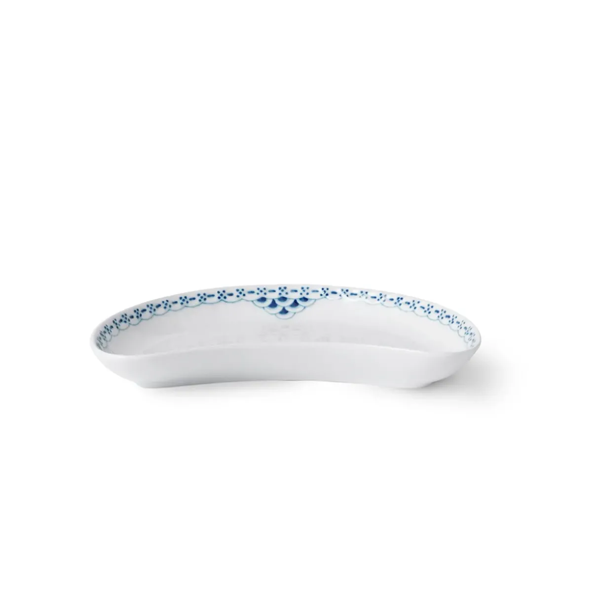 Royal Copenhagen Prinsesse|Fade*Prinsesse halvmåneformet fad, 22,5 cm