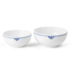 Royal Copenhagen Prinsesse|Snackskåle*Prinsesse skål, 73 cl, 110 cl, 2 stk.