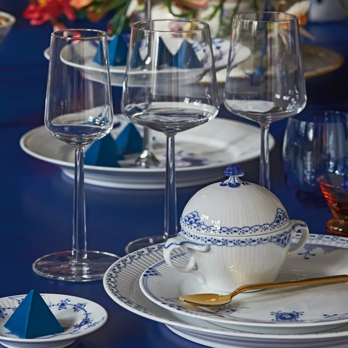 Royal Copenhagen Prinsesse*Prinsesse sukkerskål med låg, 20 cl