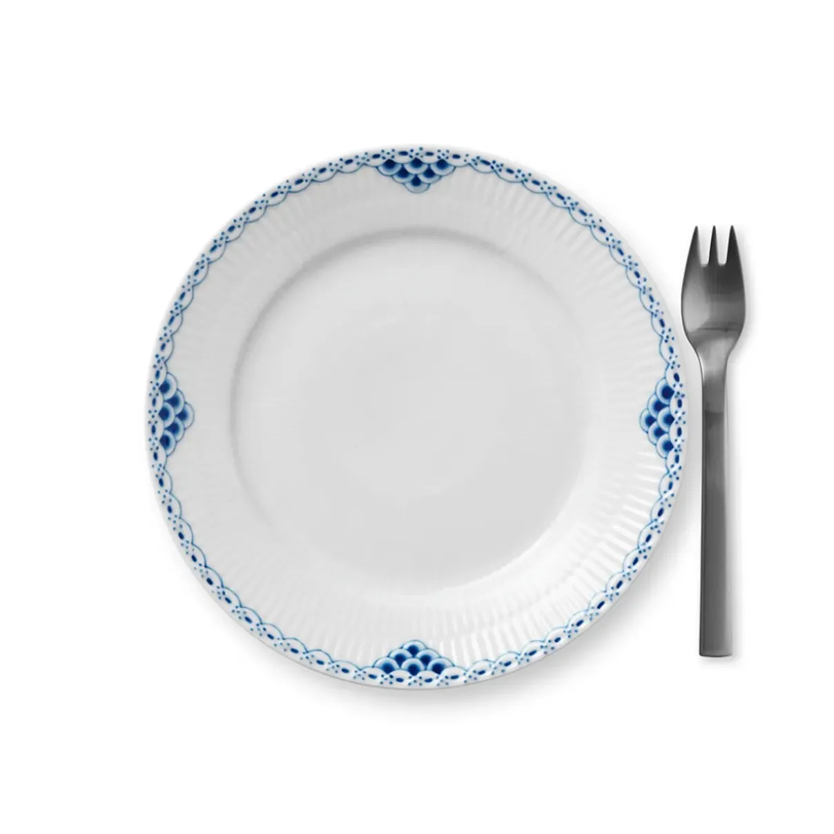 Royal Copenhagen Prinsesse|Desserttallerkener*Prinsesse tallerken, 19 cm