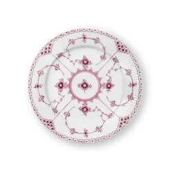 Royal Copenhagen Eksklusive Steldele|Purpur Musselmalet Halvblonde*Purpur Musselmalet Halvblonde tallerken, 19 cm