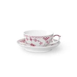 Royal Copenhagen Eksklusive Steldele|Purpur Musselmalet Halvblonde*Purpur Musselmalet Halvblonde kop og underkop, 22 cl